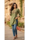 Jp Vol 1 Rayon Embroidery Work Short Kurti Wholesale Online